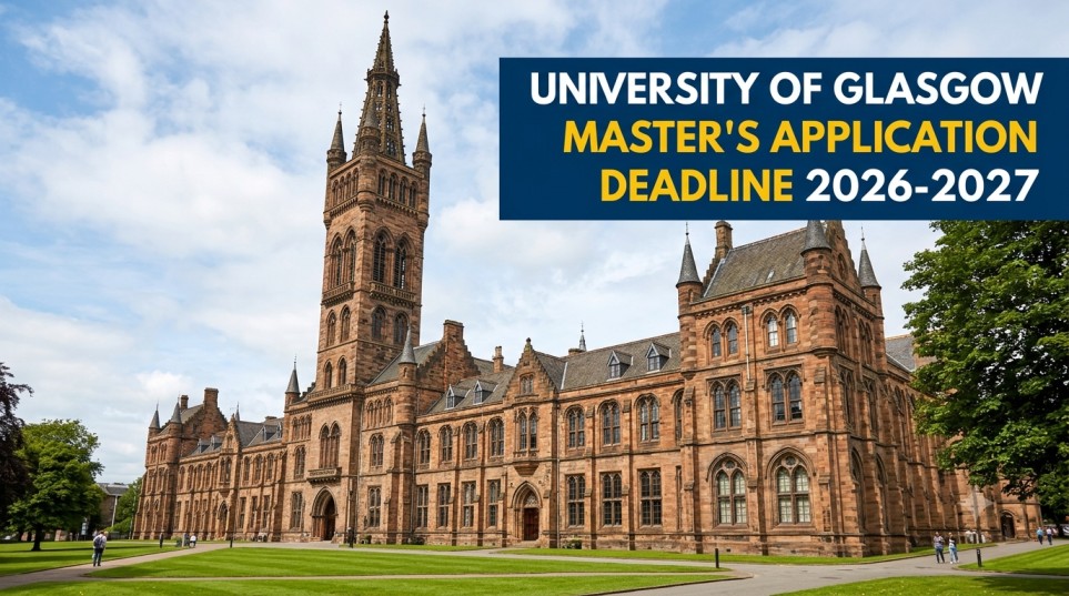 University of Glasgow Master's Application Deadline 2026-2027