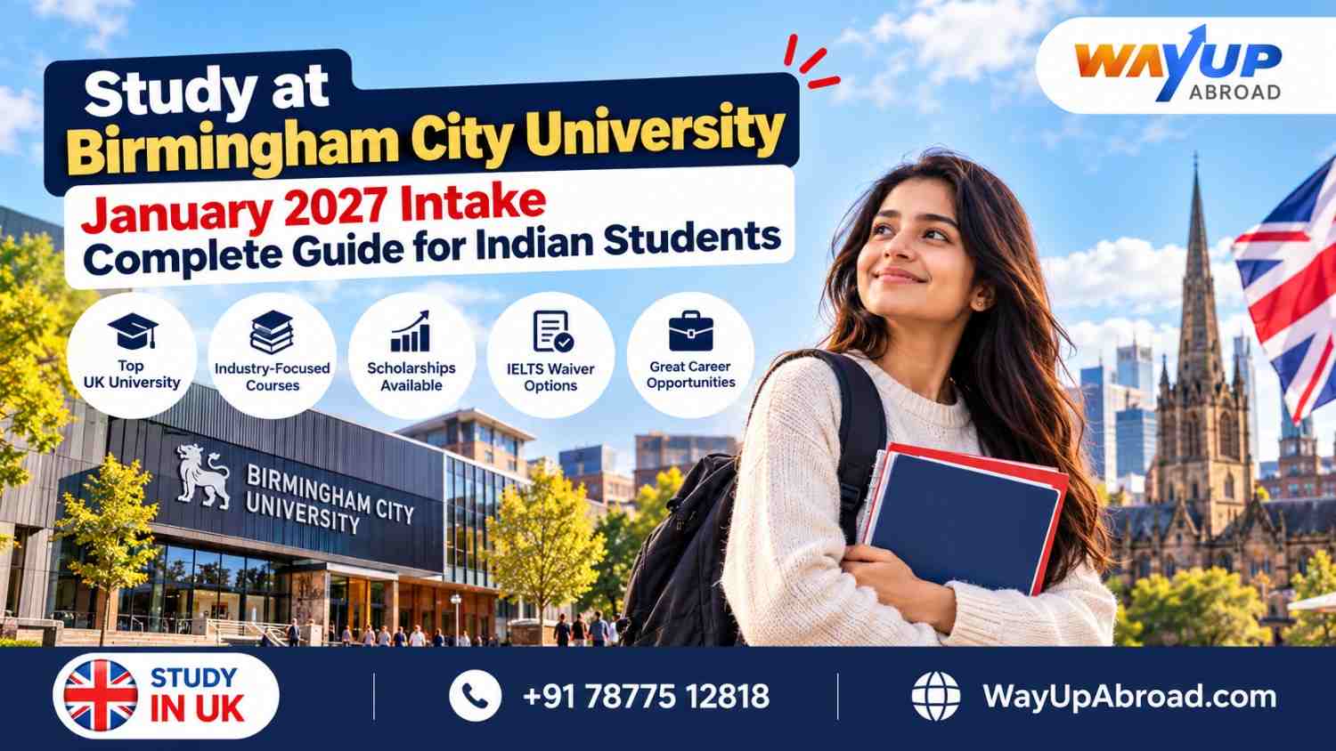 Study at Birmingham City University: January 2027 Intake Complete Guide for Indian Students